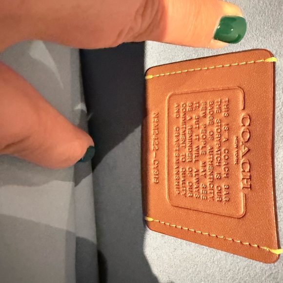 NWT Authentic Coach Chain Tabby bluebell with chain and leather straps - Picture 8 of 11